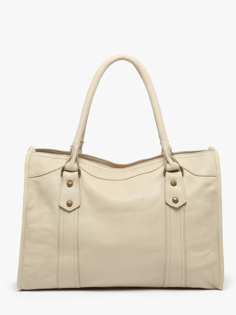 Schoudertas Cow Leder Basilic pepper Beige cow BCOW31 ander zicht 4